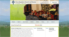 Desktop Screenshot of boonefirstbaptist.org